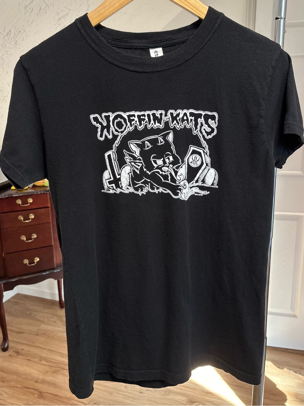 Koffin Kats psychobilly punk crewneck, ladies size XL *runs small